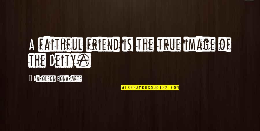 True Friends Quotes By Napoleon Bonaparte: A faithful friend is the true image of