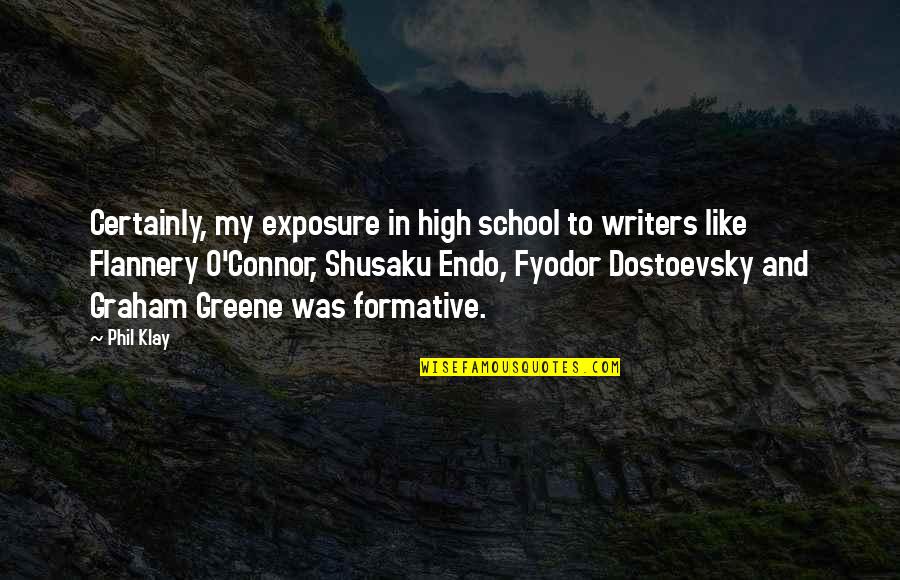 True Grit 1969 Quotes By Phil Klay: Certainly, my exposure in high school to writers True Grit 1969 Quotes By Phil Klay: Certainly, my exposure in high school to writers