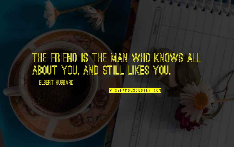 True Life Friendship Quotes By Elbert Hubbard: The friend is the man who knows all