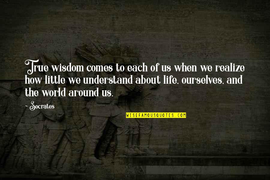 True Life Wisdom Quotes By Socrates: True wisdom comes to each of us when True Life Wisdom Quotes By Socrates: True wisdom comes to each of us when