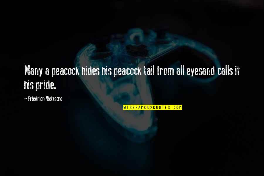 True Love Wins Quotes By Friedrich Nietzsche: Many a peacock hides his peacock tail from