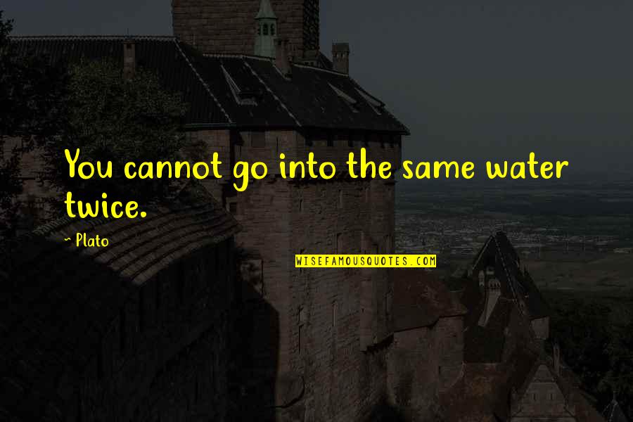 True Meaning Of Happiness Quotes By Plato: You cannot go into the same water twice.