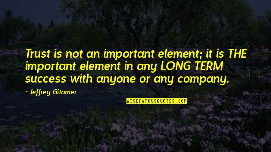 Trust Is Not Quotes By Jeffrey Gitomer: Trust is not an important element; it is Trust Is Not Quotes By Jeffrey Gitomer: Trust is not an important element; it is