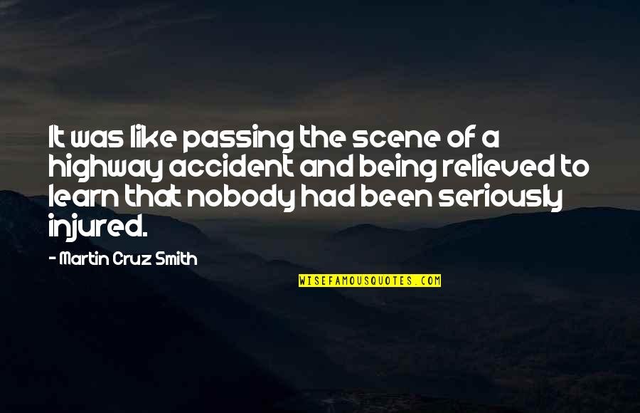 Trust No One Pic Quotes By Martin Cruz Smith: It was like passing the scene of a