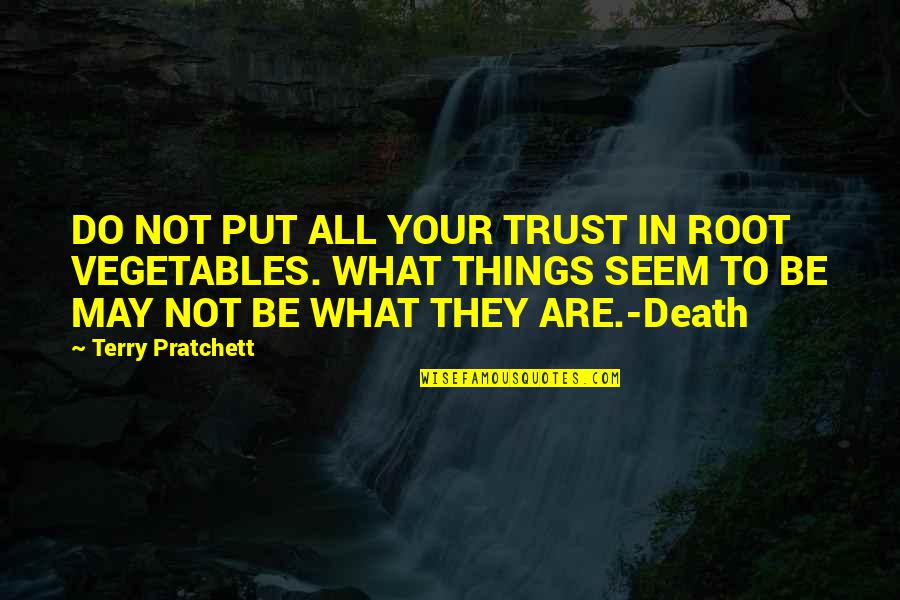 Trust Not Quotes By Terry Pratchett: DO NOT PUT ALL YOUR TRUST IN ROOT