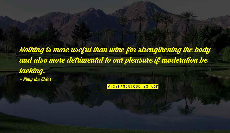 Trust Yourself Inspirational Quotes By Pliny The Elder: Nothing is more useful than wine for strengthening Trust Yourself Inspirational Quotes By Pliny The Elder: Nothing is more useful than wine for strengthening