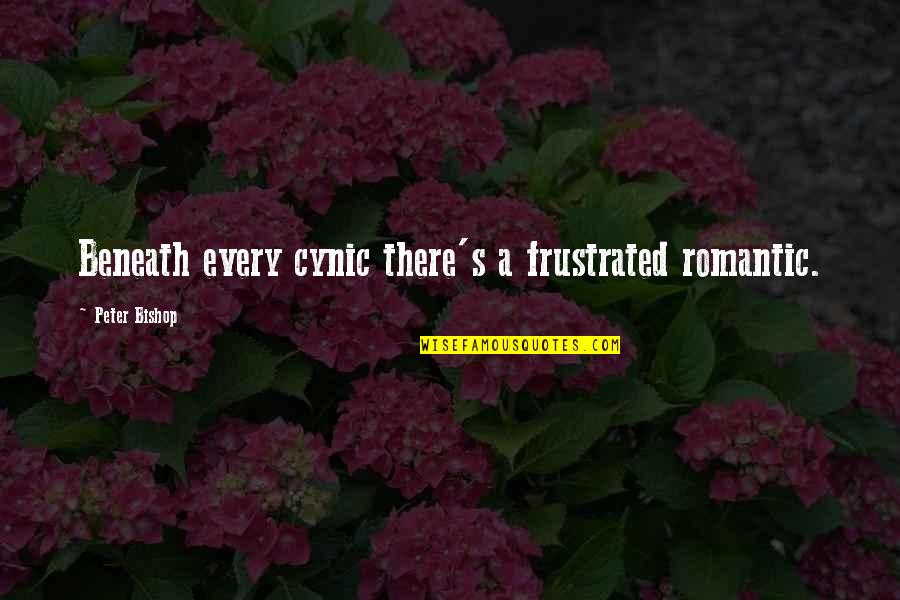 Trustworthiness For Kids Quotes By Peter Bishop: Beneath every cynic there's a frustrated romantic.