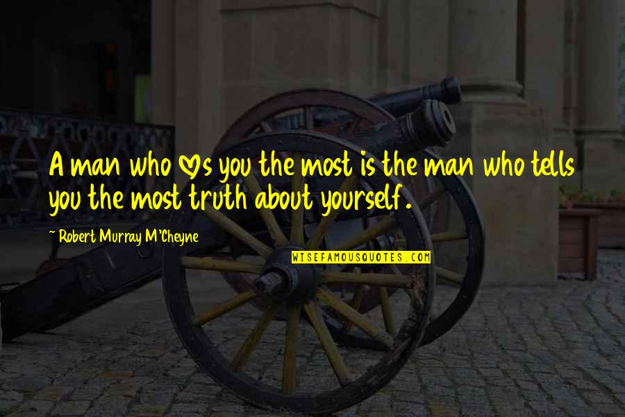 Truth About Yourself Quotes By Robert Murray M'Cheyne: A man who loves you the most is