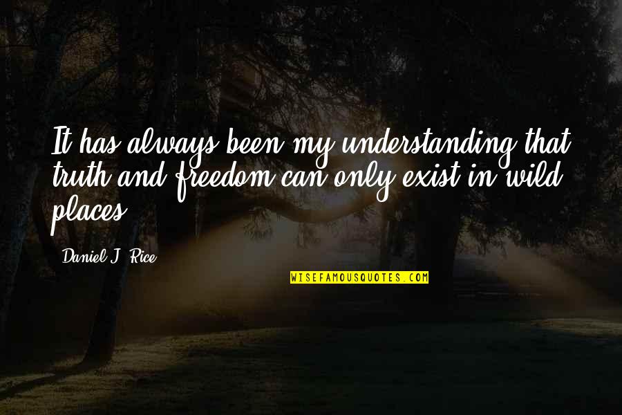 Truth And Freedom Quotes By Daniel J. Rice: It has always been my understanding that truth