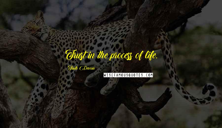 Truth Devour quotes: Trust in the process of life.