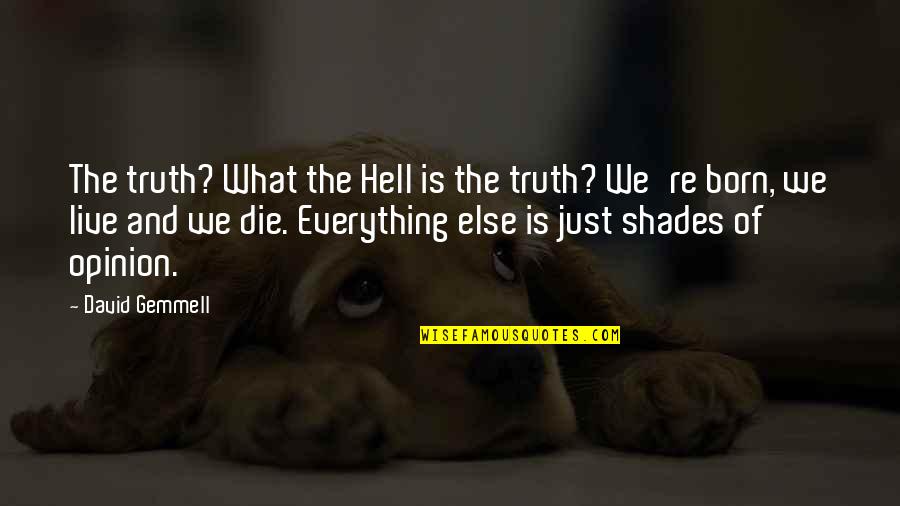 Truth Is Everything Quotes By David Gemmell: The truth? What the Hell is the truth?