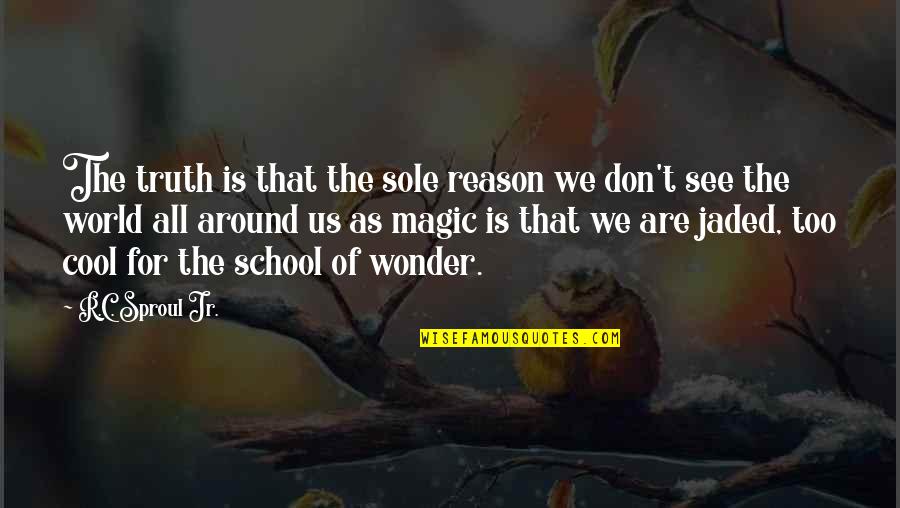 Truth Of World Quotes By R.C. Sproul Jr.: The truth is that the sole reason we