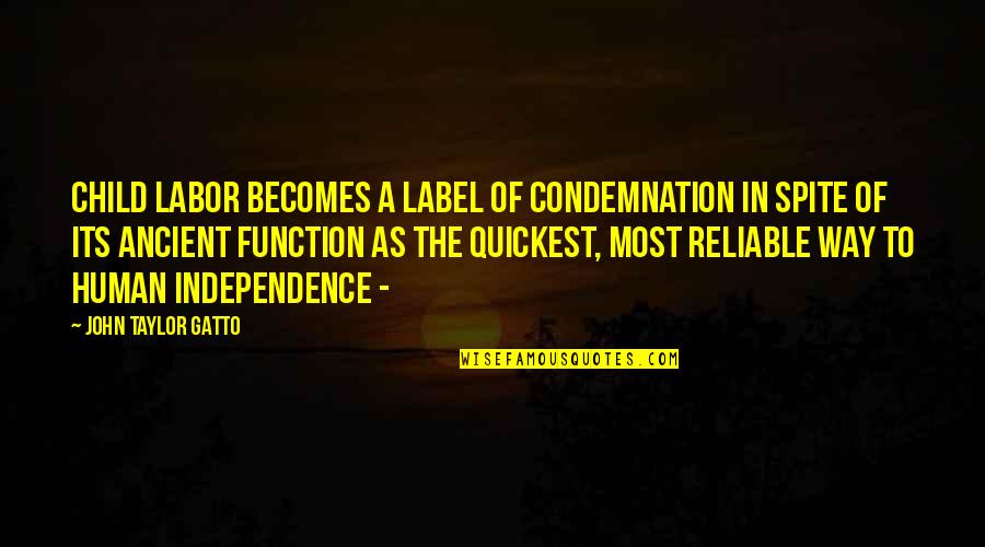 Truth Speaks For Itself Quotes By John Taylor Gatto: Child labor becomes a label of condemnation in