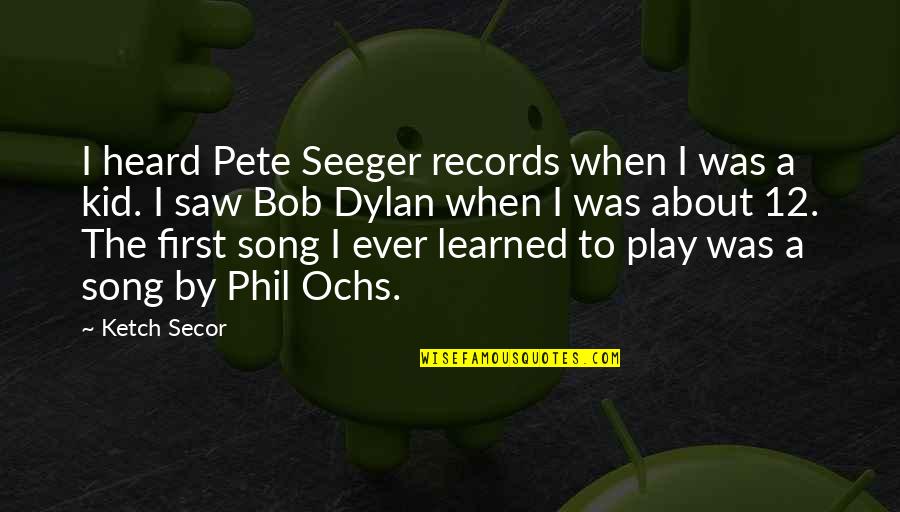 Truth Will Prevail Quotes By Ketch Secor: I heard Pete Seeger records when I was Truth Will Prevail Quotes By Ketch Secor: I heard Pete Seeger records when I was