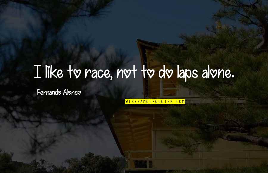 Trying To Figure Out What You Want Quotes By Fernando Alonso: I like to race, not to do laps