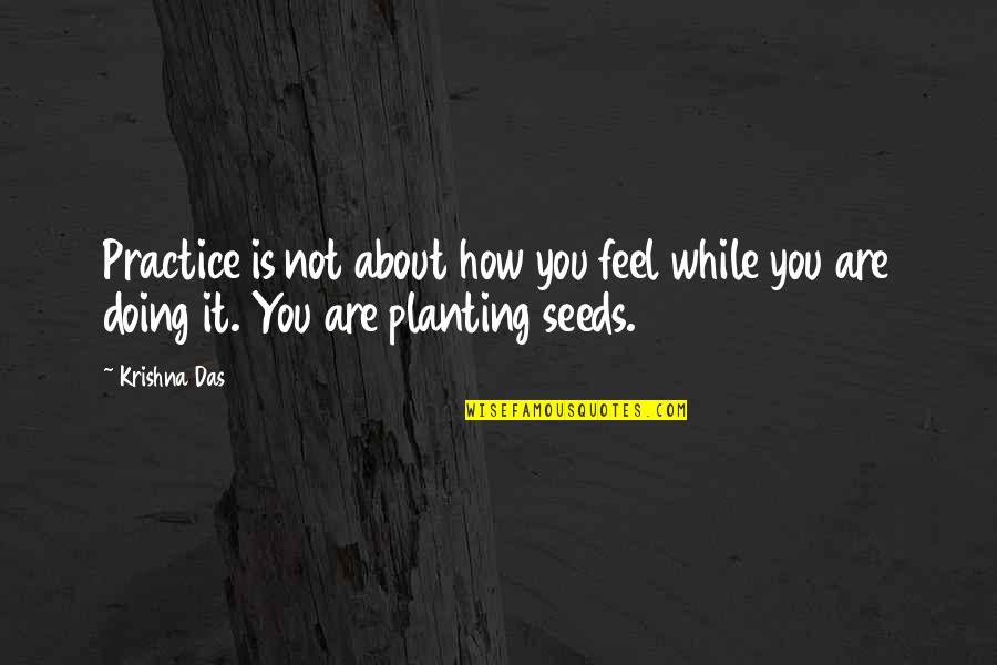 Trying To Fill The Void Quotes By Krishna Das: Practice is not about how you feel while