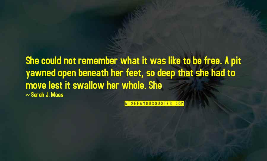 Tschopp Cemetery Quotes By Sarah J. Maas: She could not remember what it was like Tschopp Cemetery Quotes By Sarah J. Maas: She could not remember what it was like