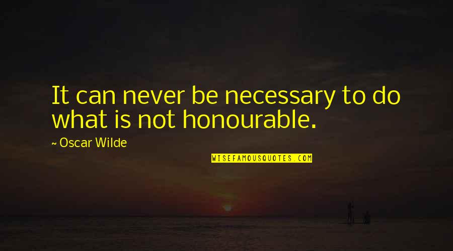 Tschumi Architecture Quotes By Oscar Wilde: It can never be necessary to do what