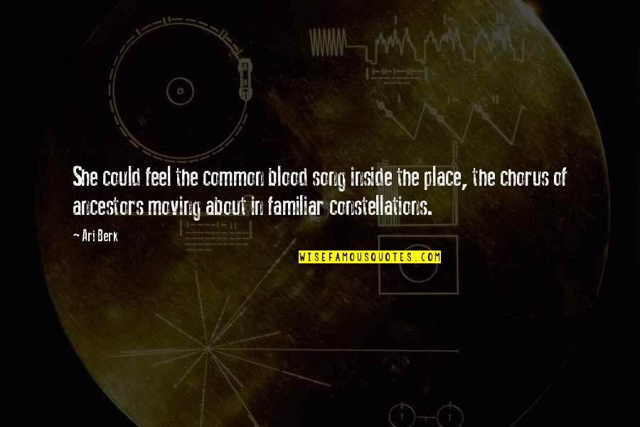 Tsubasa Reservoir Chronicle Quotes By Ari Berk: She could feel the common blood song inside Tsubasa Reservoir Chronicle Quotes By Ari Berk: She could feel the common blood song inside
