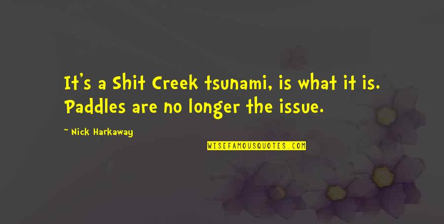 Tsunami Quotes By Nick Harkaway: It's a Shit Creek tsunami, is what it