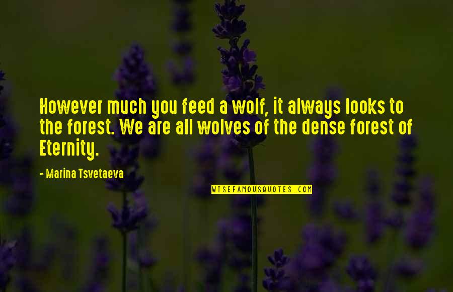 Tsvetaeva Quotes By Marina Tsvetaeva: However much you feed a wolf, it always