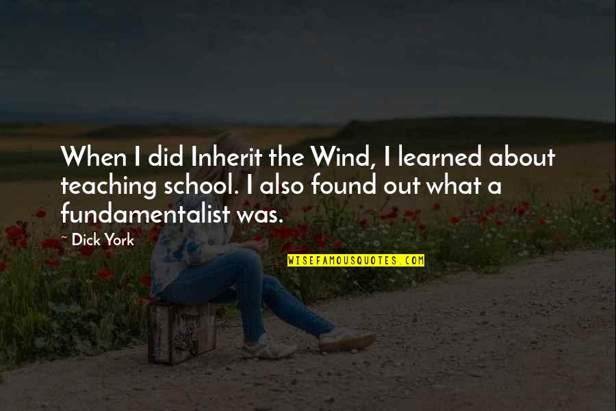 Tsvetanka Aleksandrova Quotes By Dick York: When I did Inherit the Wind, I learned
