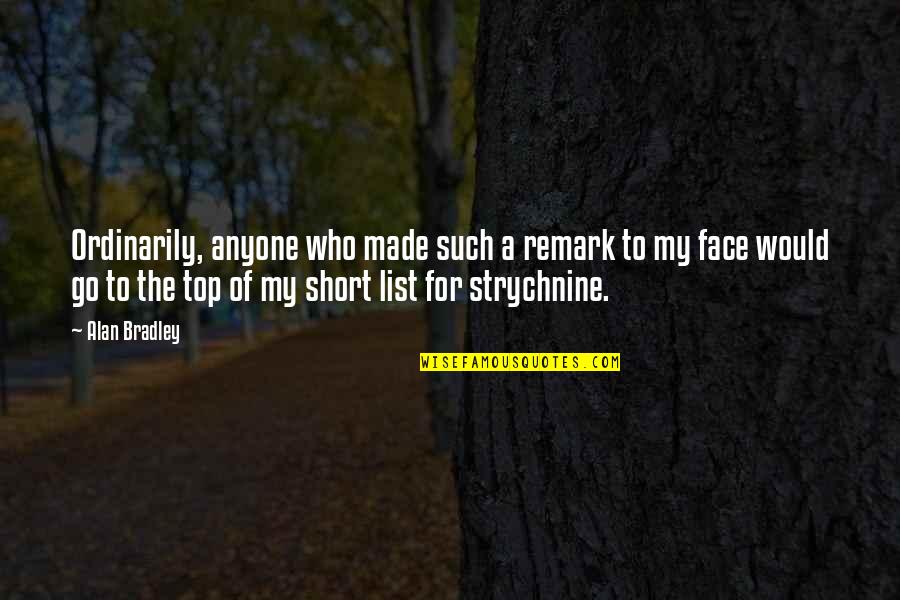 Tswana Motivational Quotes By Alan Bradley: Ordinarily, anyone who made such a remark to Tswana Motivational Quotes By Alan Bradley: Ordinarily, anyone who made such a remark to