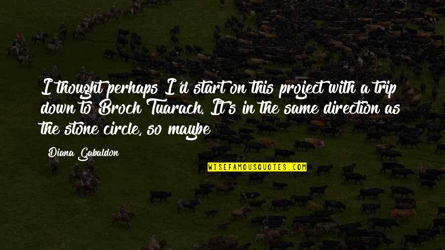 Tuarach Quotes By Diana Gabaldon: I thought perhaps I'd start on this project Tuarach Quotes By Diana Gabaldon: I thought perhaps I'd start on this project
