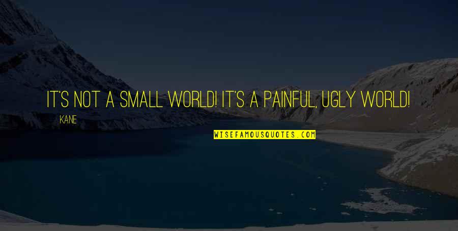 Tub And Tile Quotes By Kane: It's not a small world! It's a painful,