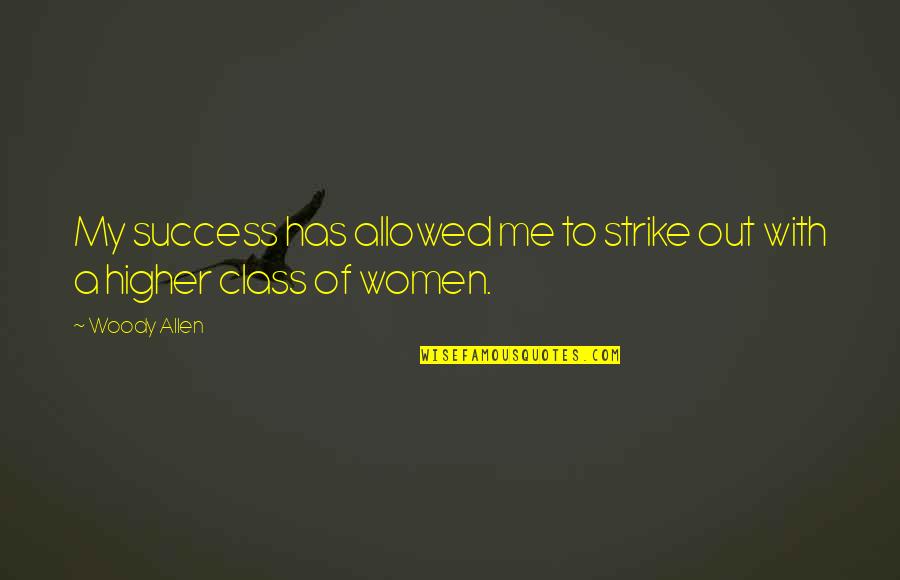 Tug Of War Dog Quotes By Woody Allen: My success has allowed me to strike out