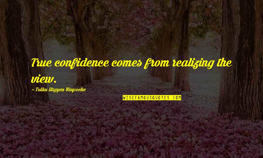Tuleviku Tsitaadid Quotes By Tulku Urgyen Rinpoche: True confidence comes from realizing the view. Tuleviku Tsitaadid Quotes By Tulku Urgyen Rinpoche: True confidence comes from realizing the view.