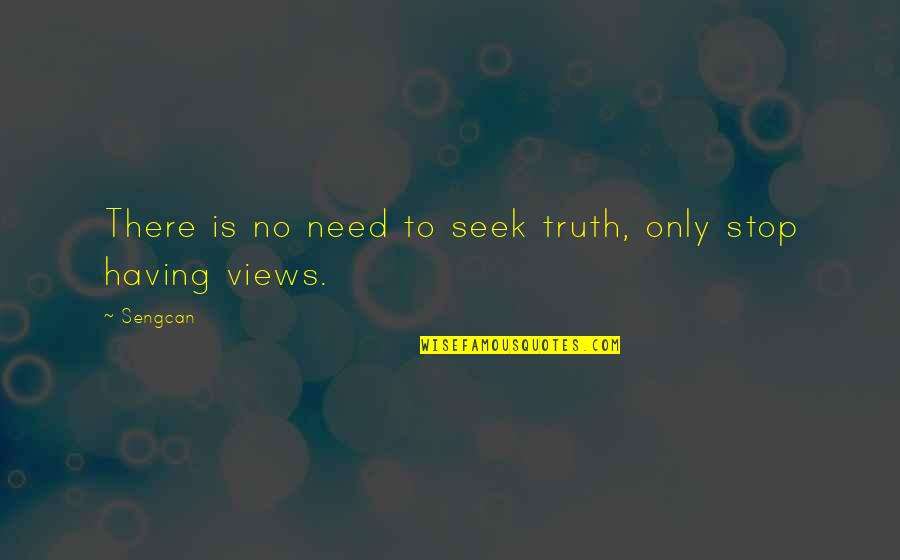 Tulevikuerakond Quotes By Sengcan: There is no need to seek truth, only