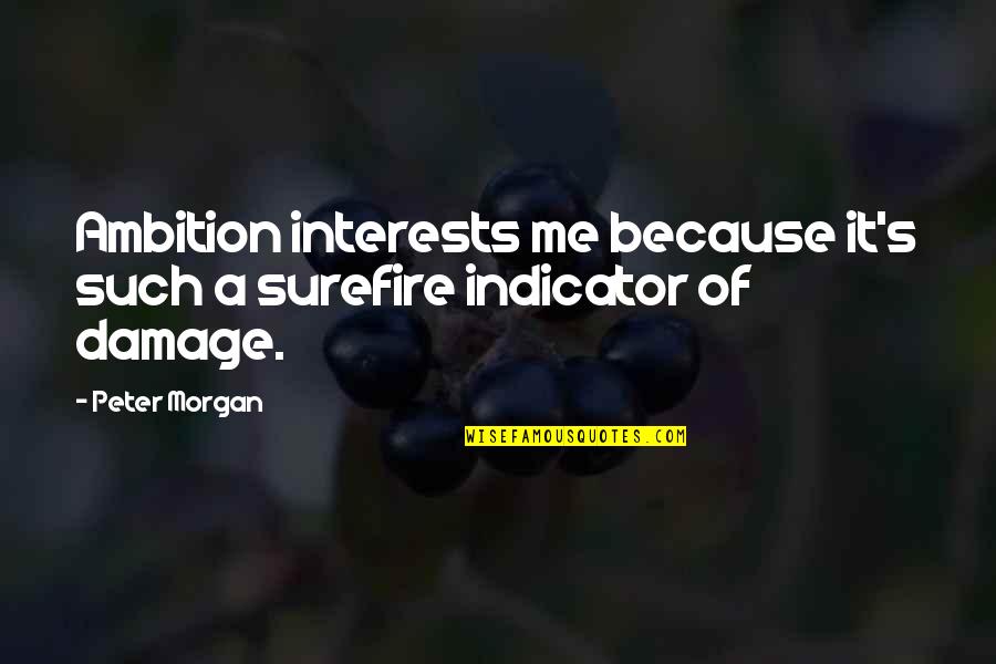 Tulika Mehrotra Quotes By Peter Morgan: Ambition interests me because it's such a surefire