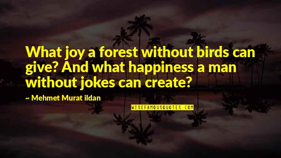 Tumiso Rakgare Quotes By Mehmet Murat Ildan: What joy a forest without birds can give? Tumiso Rakgare Quotes By Mehmet Murat Ildan: What joy a forest without birds can give?