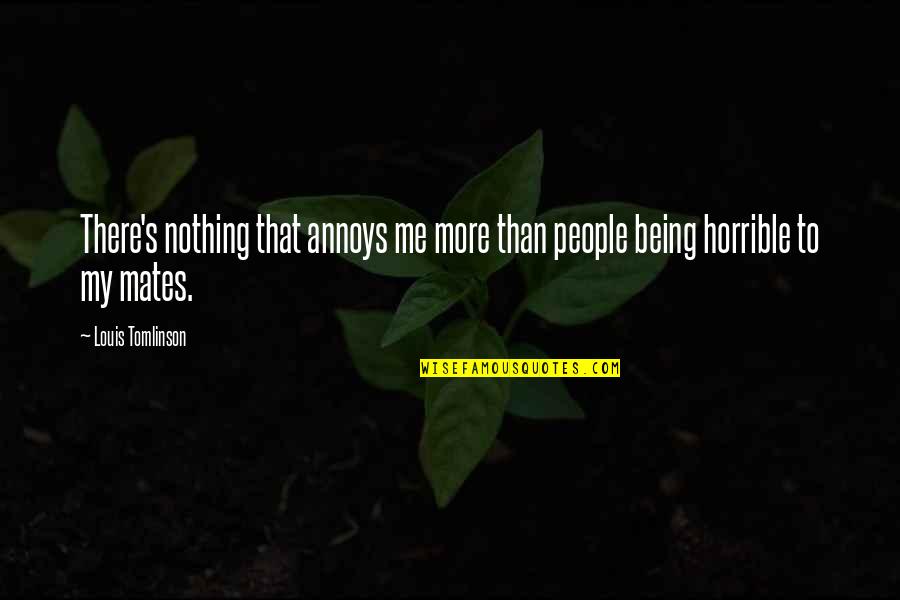 Tumorigenic Quotes By Louis Tomlinson: There's nothing that annoys me more than people