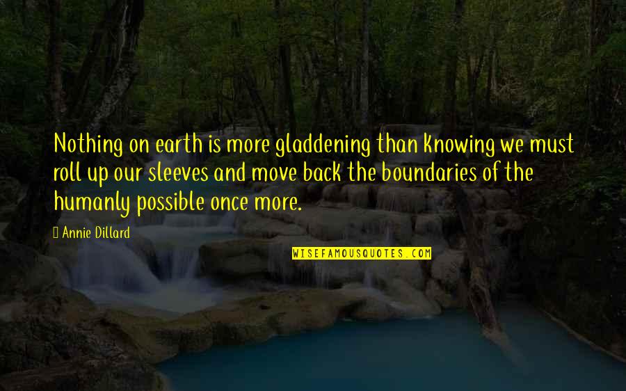 Tundukkan Plaboy Quotes By Annie Dillard: Nothing on earth is more gladdening than knowing