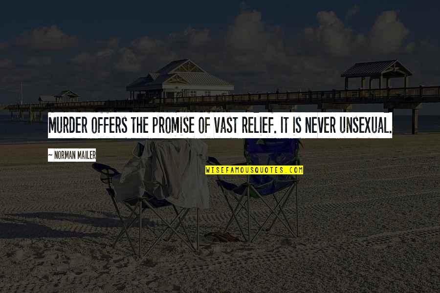 Tunic Tops Quotes By Norman Mailer: Murder offers the promise of vast relief. It