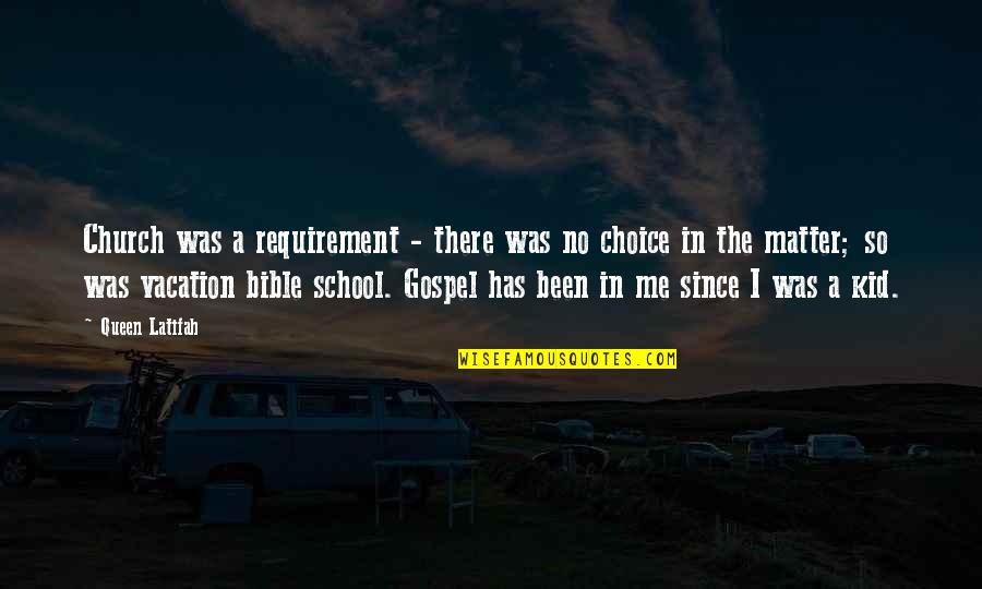 Tunks Park Quotes By Queen Latifah: Church was a requirement - there was no Tunks Park Quotes By Queen Latifah: Church was a requirement - there was no