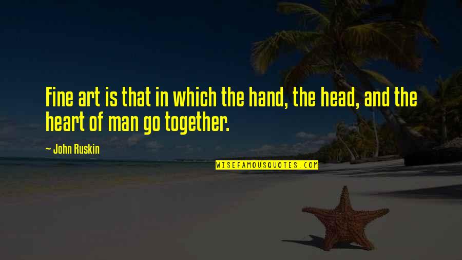 Tupac Realest Quotes By John Ruskin: Fine art is that in which the hand,