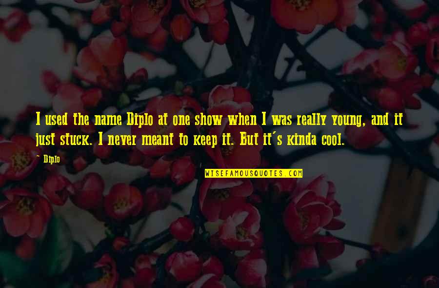Tupac Shakur Inspirational Quotes By Diplo: I used the name Diplo at one show Tupac Shakur Inspirational Quotes By Diplo: I used the name Diplo at one show