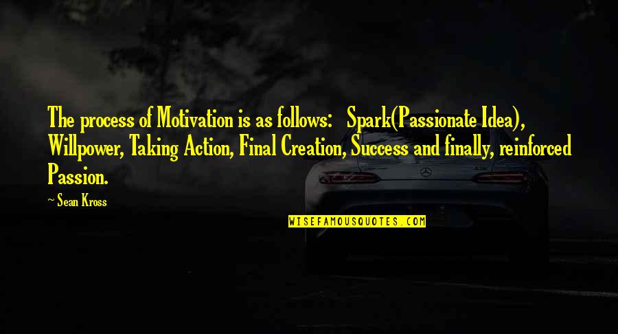 Tupani Quotes By Sean Kross: The process of Motivation is as follows: Spark(Passionate Tupani Quotes By Sean Kross: The process of Motivation is as follows: Spark(Passionate