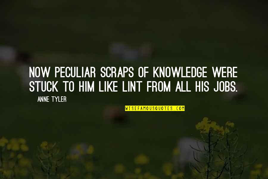 Turetskiy Gambit Quotes By Anne Tyler: Now peculiar scraps of knowledge were stuck to