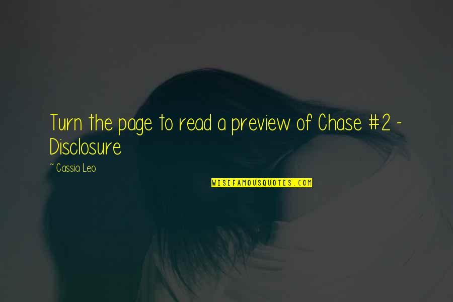 Turn The Page Quotes By Cassia Leo: Turn the page to read a preview of