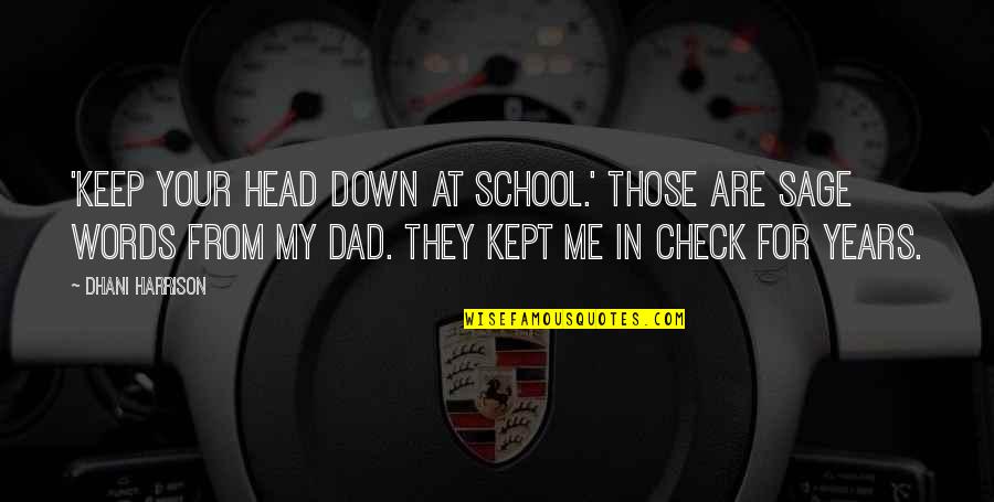 Turning 33 Quotes By Dhani Harrison: 'Keep your head down at school.' Those are