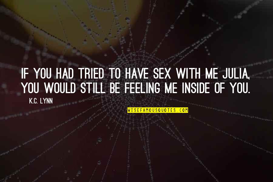 Tursun Pashai Quotes By K.C. Lynn: If you had tried to have sex with