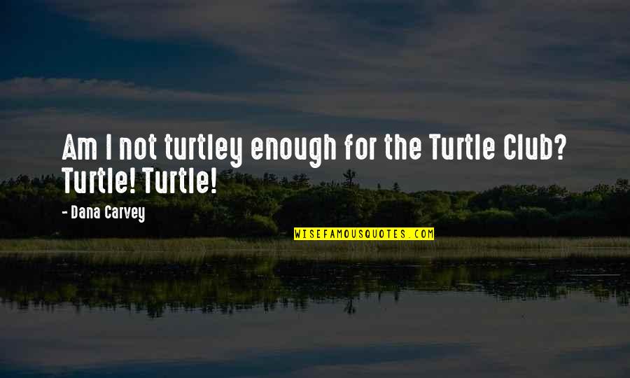 Turtles Quotes By Dana Carvey: Am I not turtley enough for the Turtle