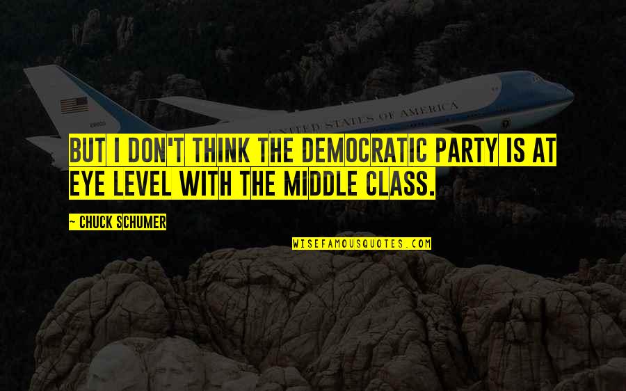 Tuston Quotes By Chuck Schumer: But I don't think the Democratic Party is