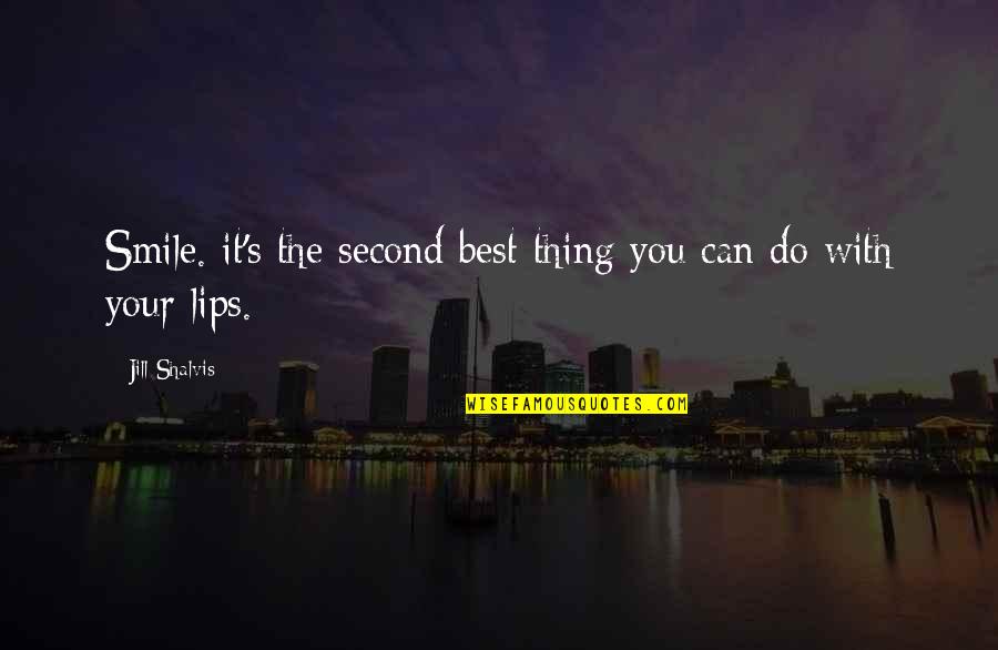 Tut Design Quotes By Jill Shalvis: Smile. it's the second best thing you can