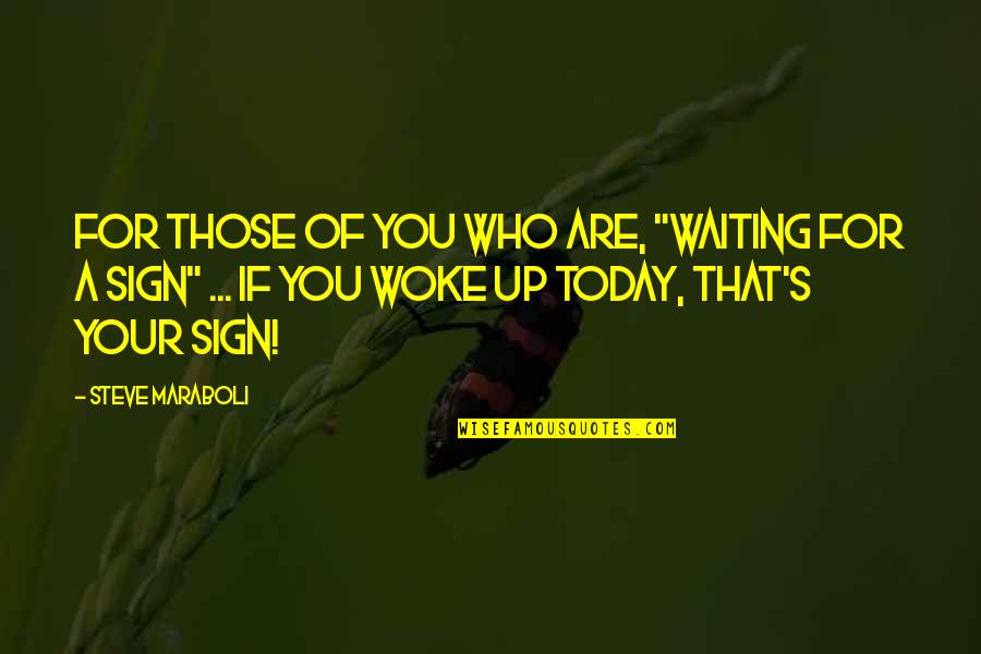 Tutun De Vanzare Quotes By Steve Maraboli: For those of you who are, "waiting for