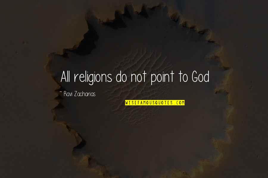 Tuvache En Quotes By Ravi Zacharias: All religions do not point to God Tuvache En Quotes By Ravi Zacharias: All religions do not point to God